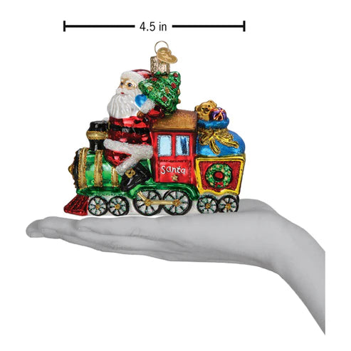 Old World Christmas - Santa On Locomotive Ornament